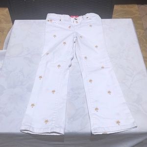 Lilly Pulitzer kids white flare jeans